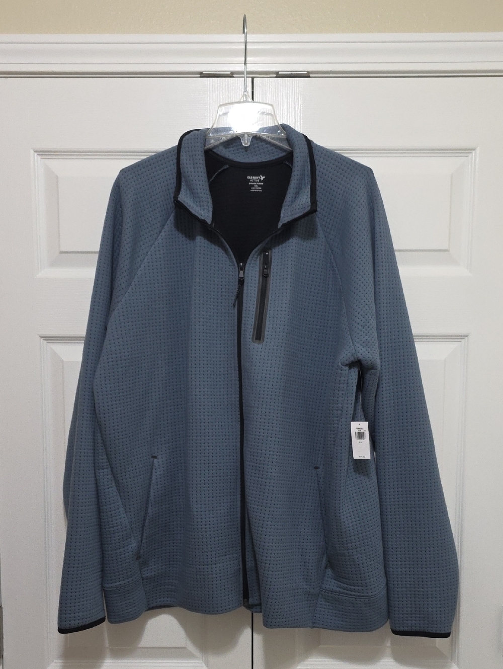 Old Navy Men’s Full-Zip Heathered Blue Jacket